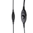 PMLN6541 Temenní audio souprava - detail mikrofonu a vysílacího tlačítka n akabelu