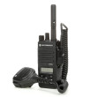 Přenosná radiostanice Motorola MOTOTRBO™ DP2600e VHF model MDH02JDH9VA1AN - krácená anténa, připojený oddělený reproduktor s mikrofonem (není součástí standardního balení)