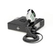 Motorola MOTOTRBO™ DM4600e VHF - mobilní profesionální radiostanice, provedení s tlačítkovým mikrofonem RMN5127, pohled z boku