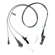 PMLN6123 Sluchátko do ucha s zvukovodem, samostatný mikrofon a PTT pro Motorola DP4000 a DP3000