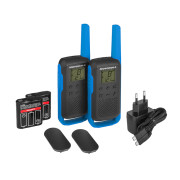 Motorola TALKABOUT T62 PMR446, Blue Twin Pack WE - obsah setu vysílaček