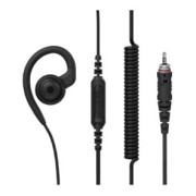Sluchátko na ucho s PTT na kabelu, 2,5 mm, krátký kabel