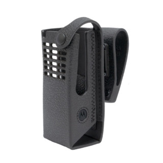 PMLN8302 Pouzdro z tvrdé kůže pro radiostanice Motorola R7 NKP/R7a s otočným opaskovým okem