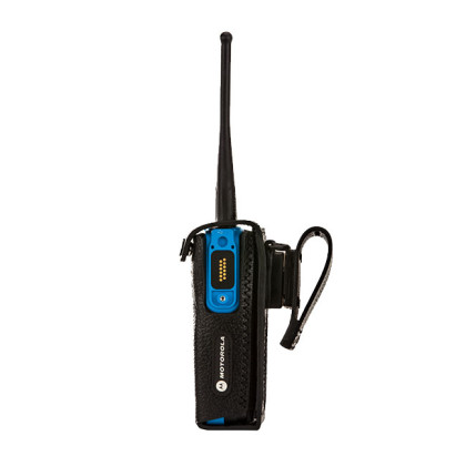 PMLN6096 Pouzdro z tvrdé kůže pro radiostanice Motorola DP4401 Ex