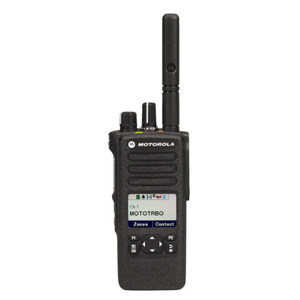 Motorola MOTOTRBO™ DP4600e UHF MDH56RDQ9VA1AN - přenosná digitální radiostanice - čelní pohled