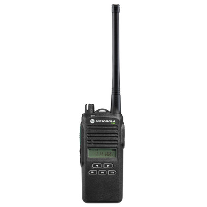Motorola P 165 - přenosná radiostanice, čelní pohled
