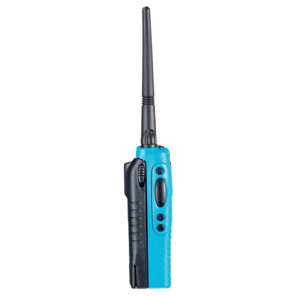 Motorola GP340 ATEX Blue UHF MDH25RCC4AN3BEA - boční pohled na radiostanici