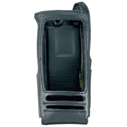 PMLN5016 Pouzdro z jemné kůže pro digitální radiostanice Motorola DP360x - čelní pohled