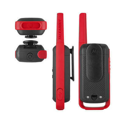 Motorola TALKABOUT T62 PMR446, Red Twin Pack WE - pohledy z různých stran