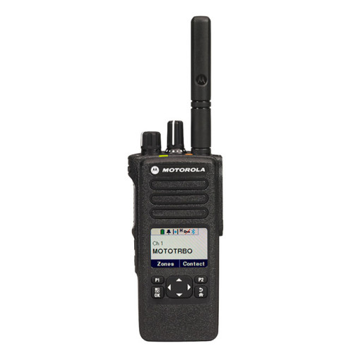 Motorola MOTOTRBO™ DP4600e UHF MDH56RDQ9VA1AN - přenosná digitální radiostanice - čelní pohled