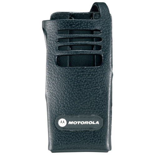 PMLN5028 Pouzdro z tvrdé kůže pro radiostanice Motorola DP340x - čelní pohled