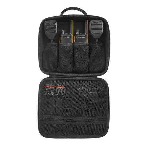 Motorola TALKABOUT T82 Extreme RSM PMR446, Twin Pack - uložení vysílaček a příslušenství v dodávaném kufříku