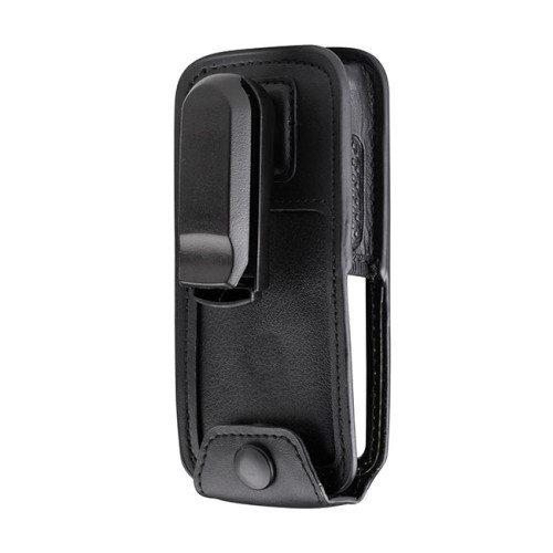 PMLN7040 Pouzdro z jemné kůže pro vysílačky Motorola SL4000e řady - pohled ze zadu