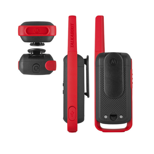 Motorola TALKABOUT T62 PMR446, Red Twin Pack WE - pohledy z různých stran