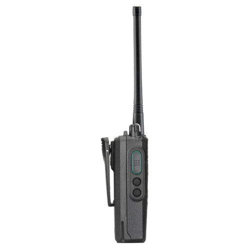 Motorola P 165 - přenosná profesionální radiostanice, boční pohled