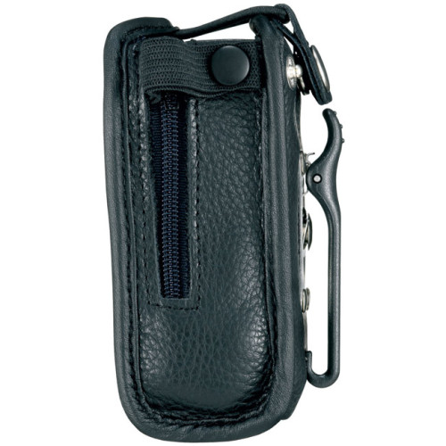 PMLN4421 Pouzdro z jemné kůže pro vysílačky Motorola GP344, GP344-R a GP644 - boční pohled