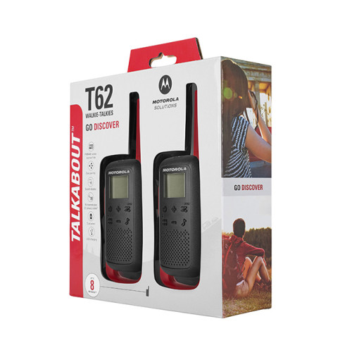 Motorola TALKABOUT T62 PMR446, Red Twin Pack WE - vysílačky se dodávají balené v krabici